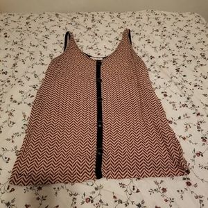 Red and White Candy Striped Blouse